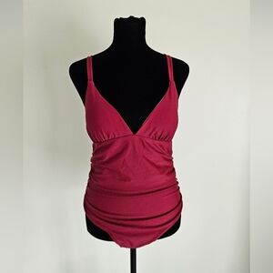 Red One-Piece Swimsuit